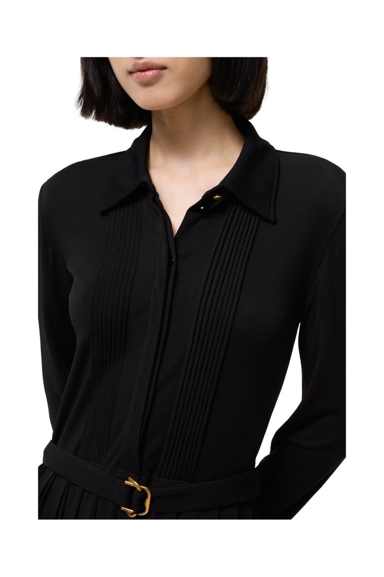 Belted Viscose Dress, Alternate, color, Black