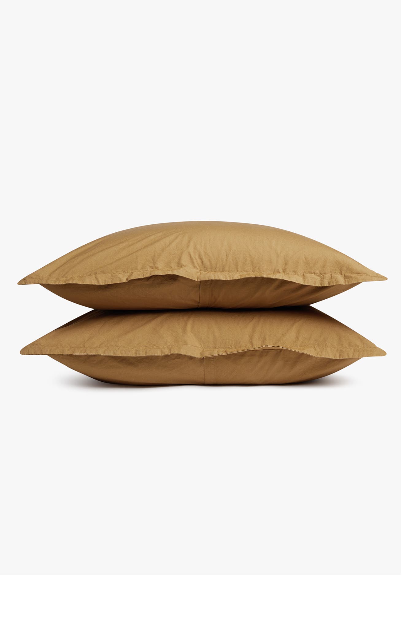 Parachute Set of 2 Brushed Cotton Shams in Ochre 