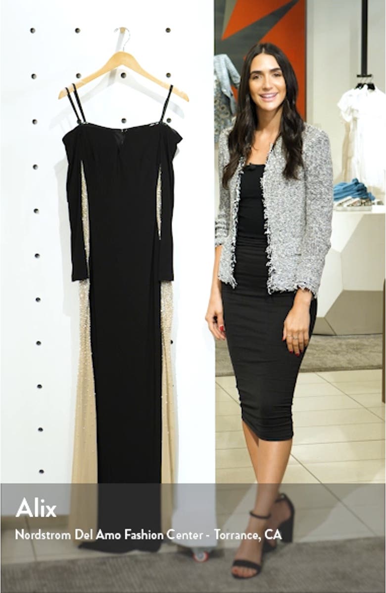 Xscape Off the Shoulder Evening Gown, sales video thumbnail