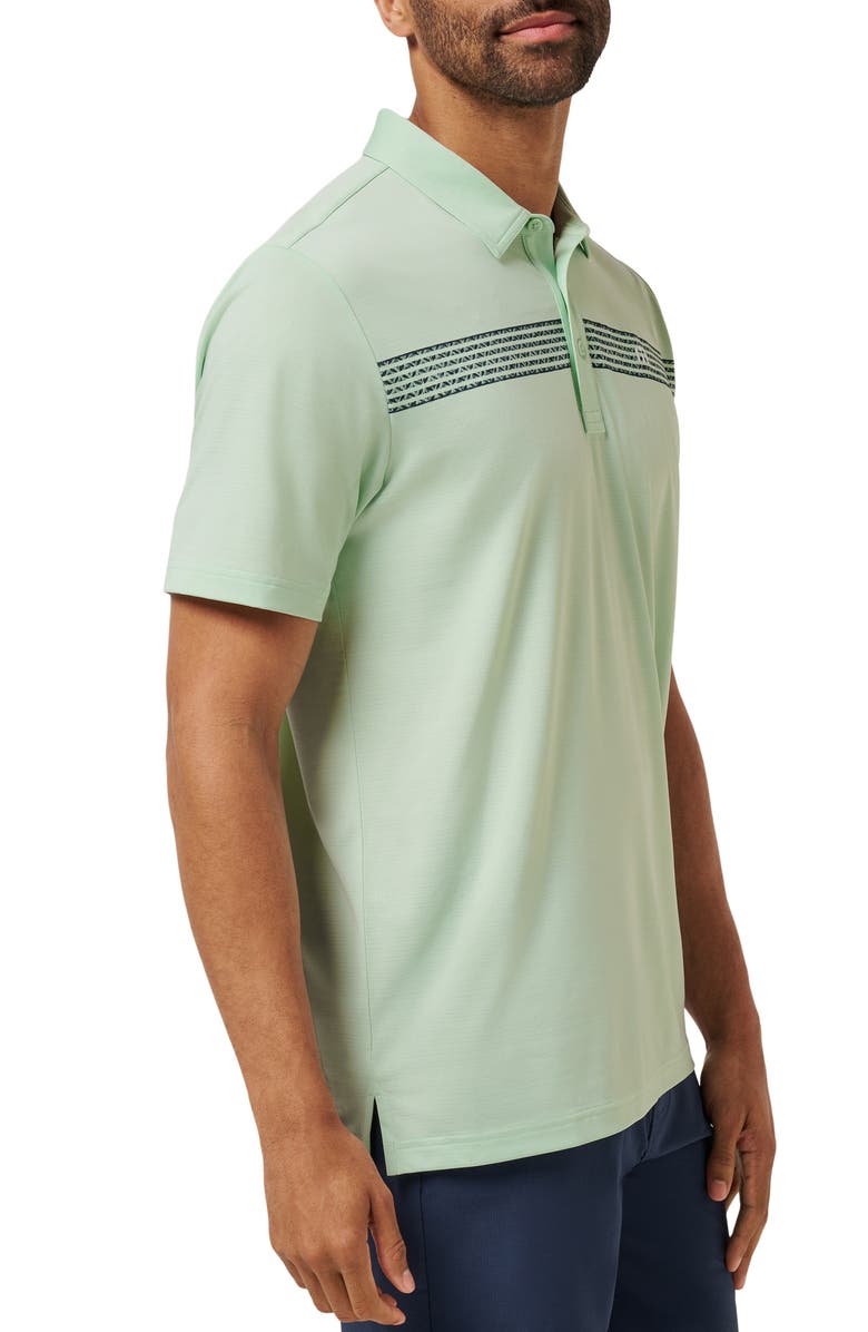 TravisMathew River Boat Cruise Polo, Alternate, color, Aqua Foam
