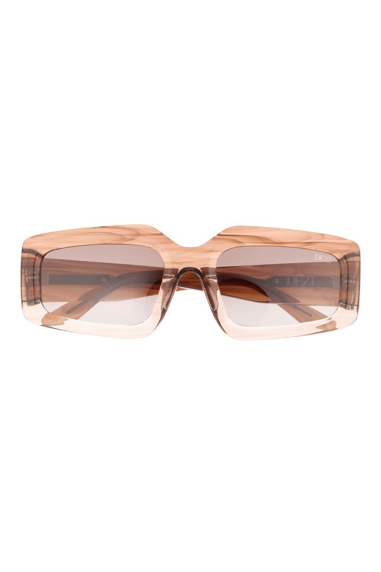 Read the Room 55mm Square Sunglasses, Main, color, ESPRESSO OAK / GREY FADED
