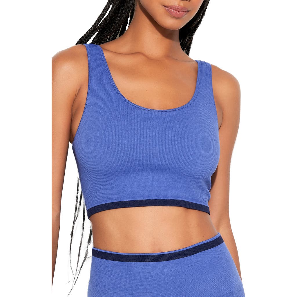 Spiritual Gangster Love Longline Bra In Periwinkle In Periwinkle