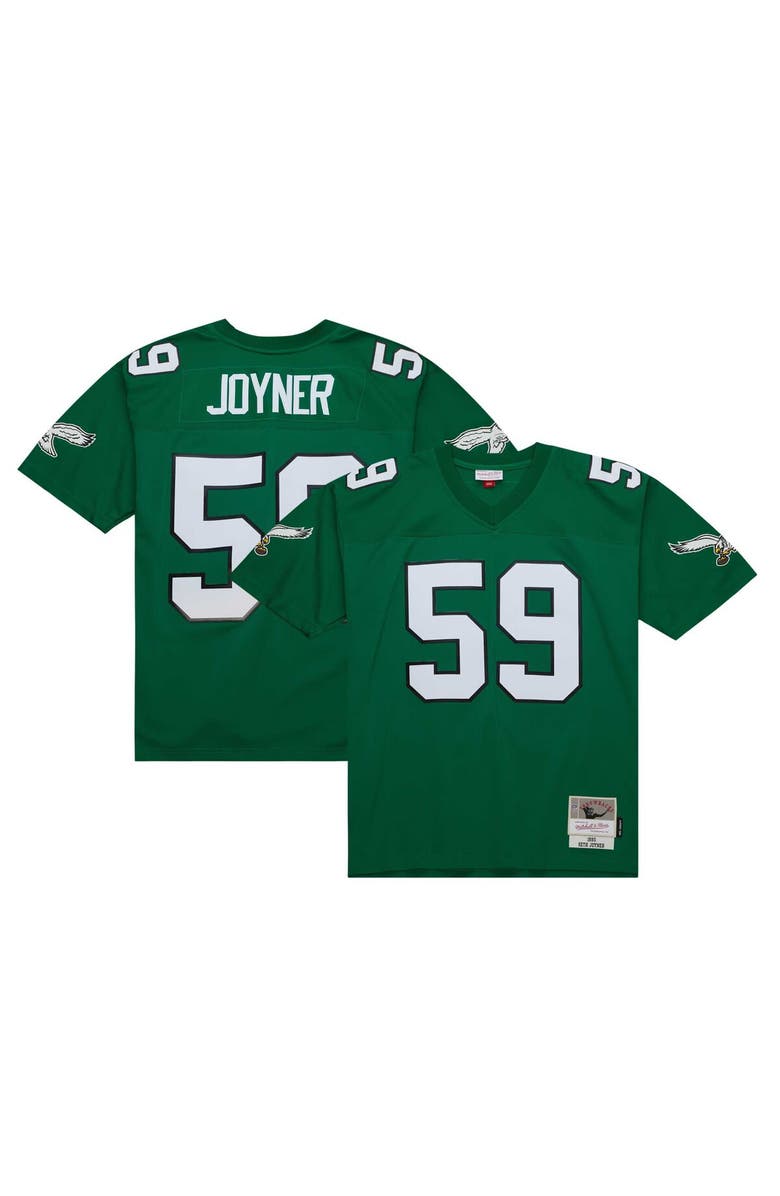 Mitchell & Ness Men's Mitchell & Ness Seth Joyner Kelly Green Philadelphia Eagles Legacy Replica Jersey, Main, color, 
