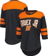 STARTER Women's Starter Black Martin Truex Jr Full Back Block 3/4-Sleeve Tri-Blend Top