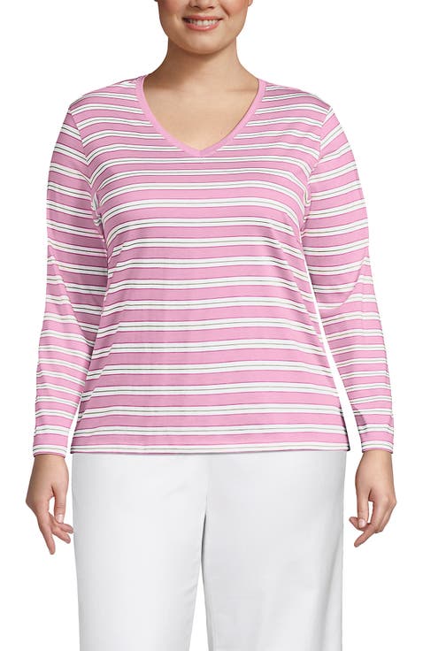 Supima Cotton Long Sleeve V-Neck T-Shirt