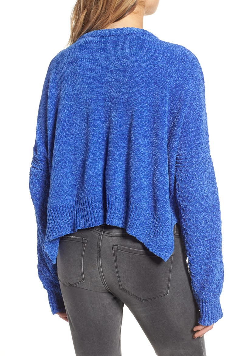 Chenille Sweater, Alternate, color, ELECTRIC BLUE
