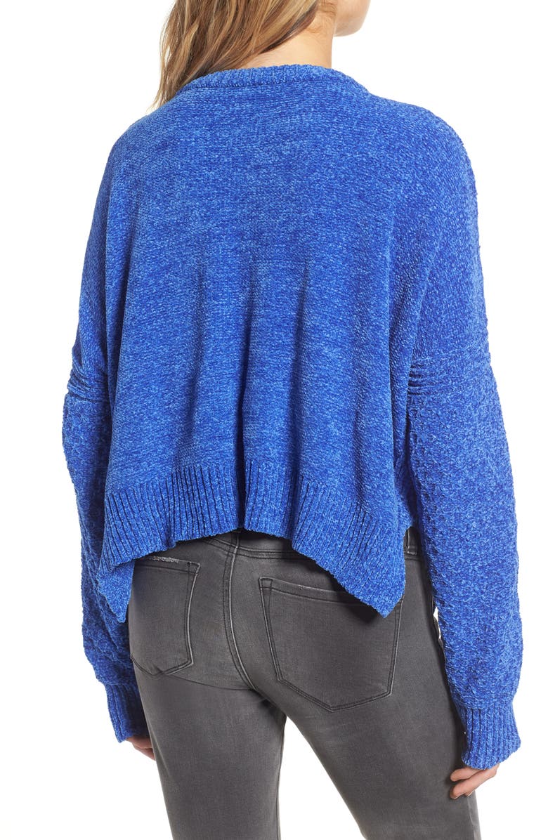 Woven Heart Chenille Sweater, Alternate, color,