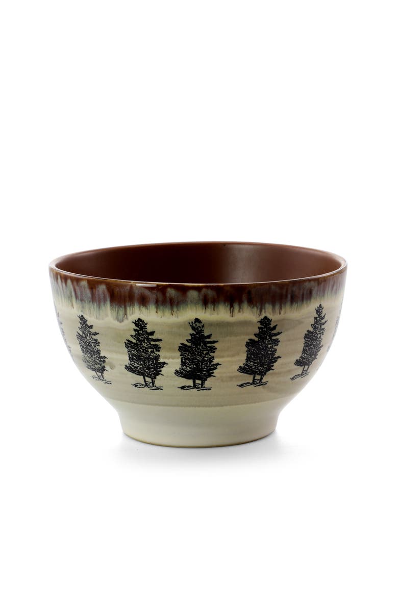 Elama Majestic Elk 16 Piece Luxurious Stoneware Dinnerware with Complete Setting for 4, Alternate, color, Beige