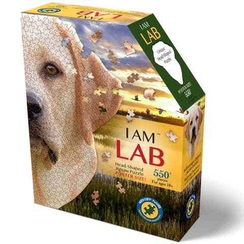 I Am Lab 550 Piece Dog Shaped Jigsaw Puzzle