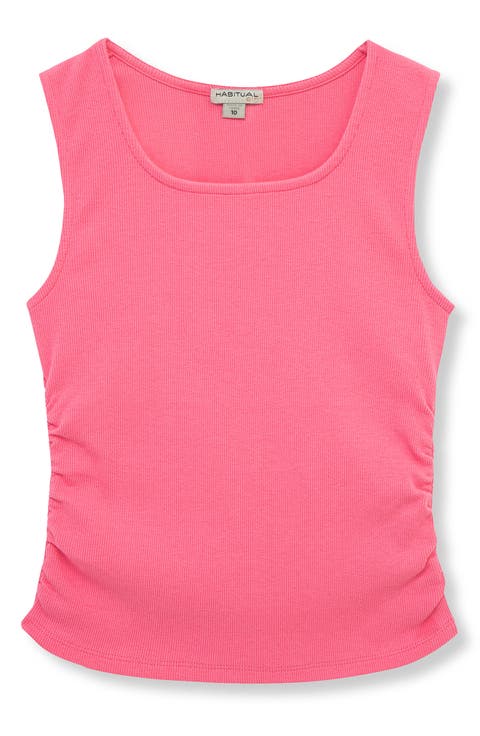 Kids' Ruched Rib Tank (Big Kid)