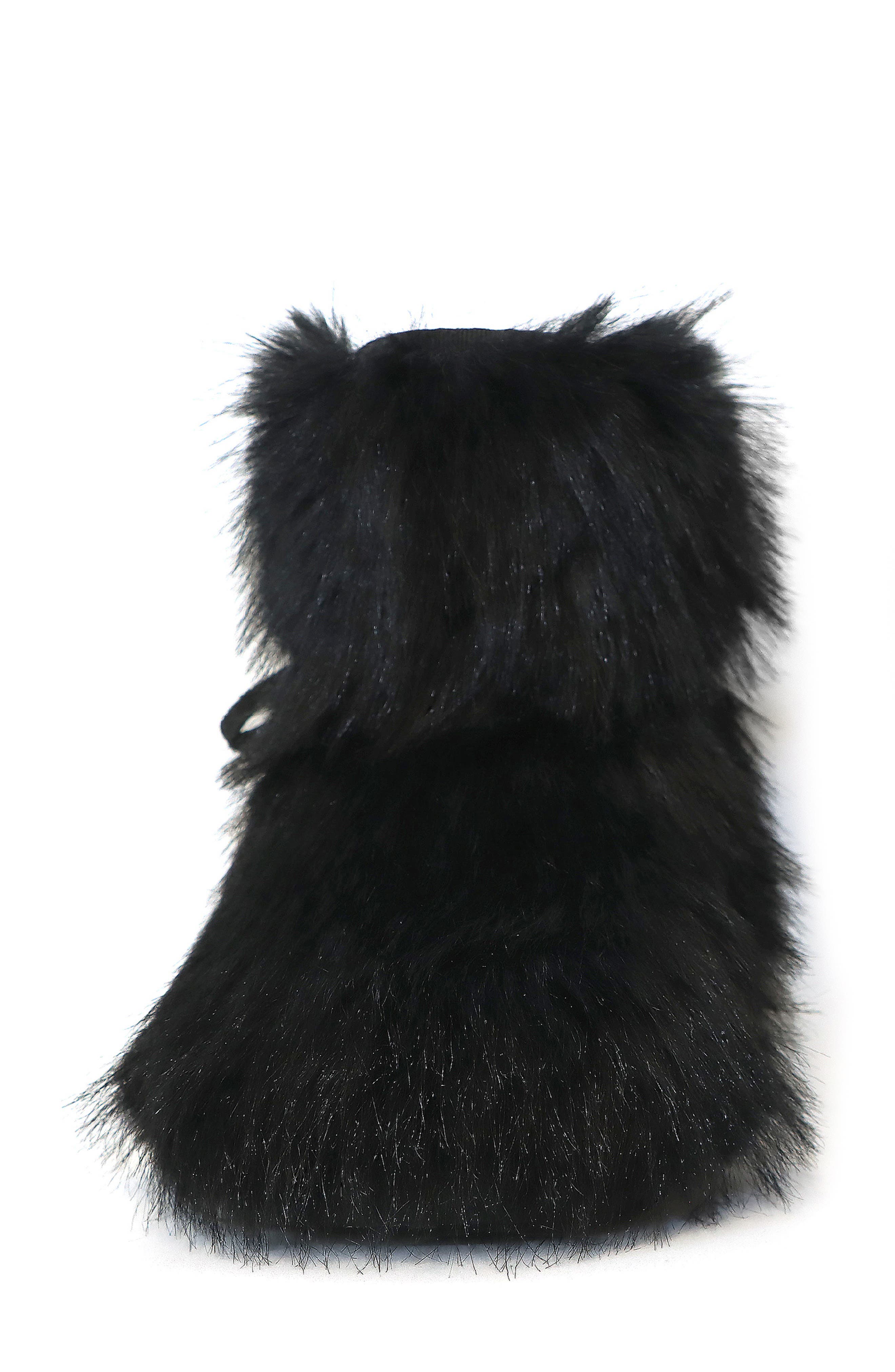 Tamiya Faux Fur Boot, Alternate, color, BLACK