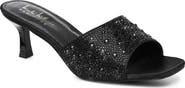 Nicole Miller Rhinestone Embellished Mule Heeled Sandal