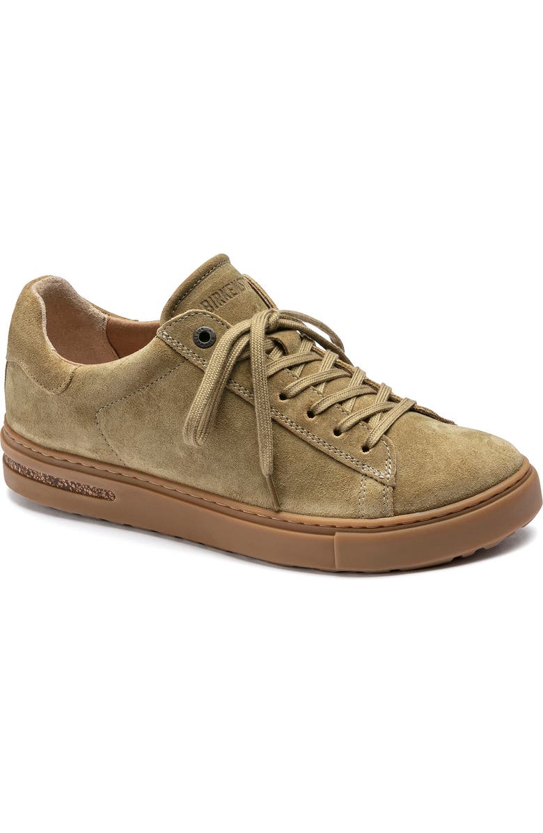 Birkenstock Bend Faded Khaki Suede Sneaker, Main, color,