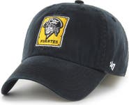 '47 Men's '47 Black Pittsburgh Pirates Cooperstown Collection Franchise Fitted Hat