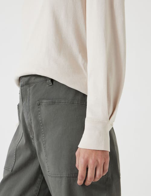 Hush Emily Puff Sleeve Cotton Jersey Top In Brown