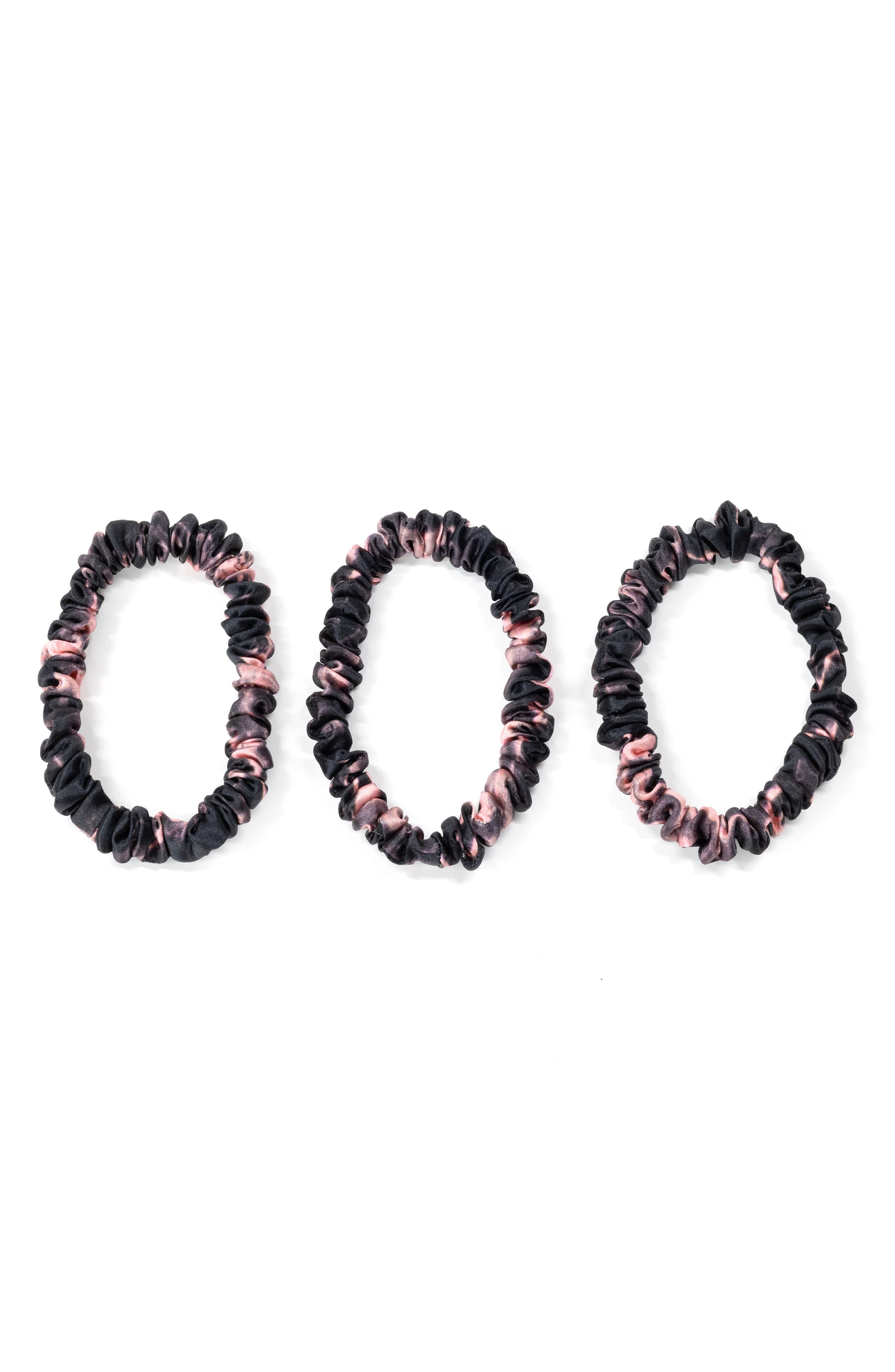 BLISSY 3-Pack Skinny Silk Scrunchies