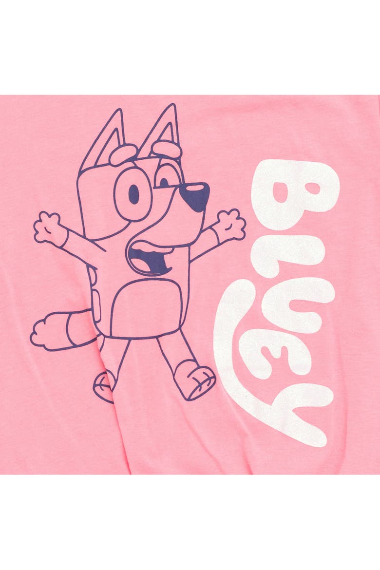 2-Piece T-Shirt and Dolphin Shorts Set, Alternate, color, Bluey Pink Navy