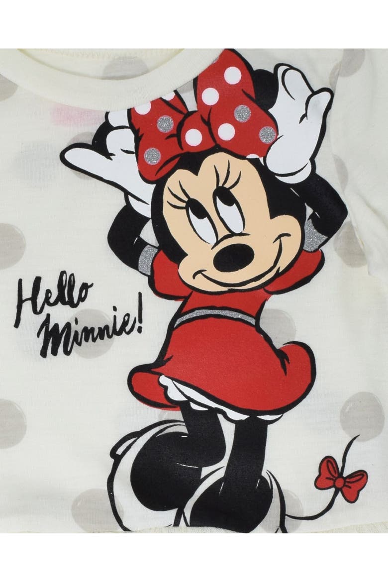 Minnie Mouse 2-Piece Long Sleeve T-Shirt and Leggings Set, Alternate, color, Minnie Tusk Black