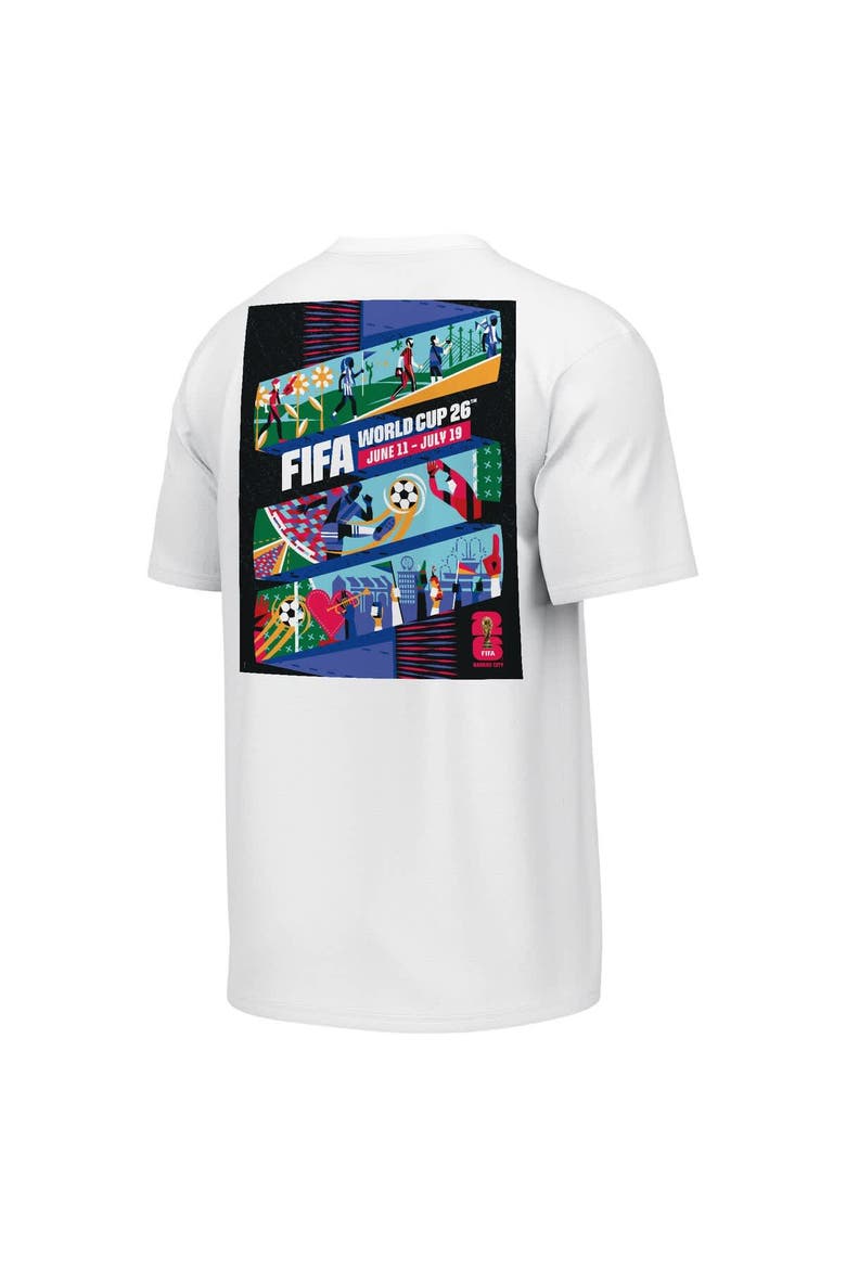 Men's Outerstuff White 2026 FIFA World Cup Kansas City Host City Poster Graphic T-Shirt, Alternate, color, White
