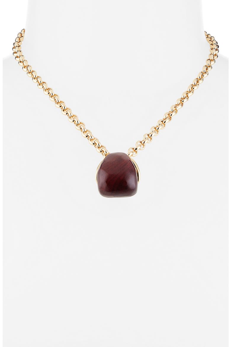 Le Pendant Raisin Necklace, Alternate, color, GOLD / BROWN