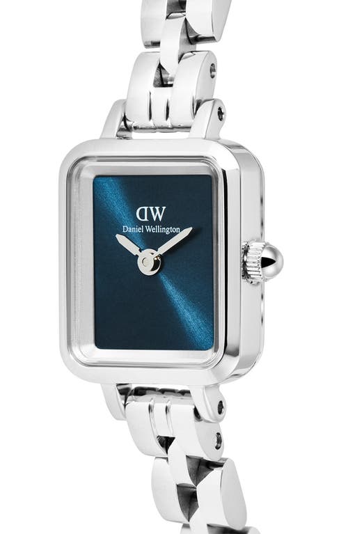 Daniel Wellington Quadro Mini Bracelet Watch, 15mm X 18mm In Metallic