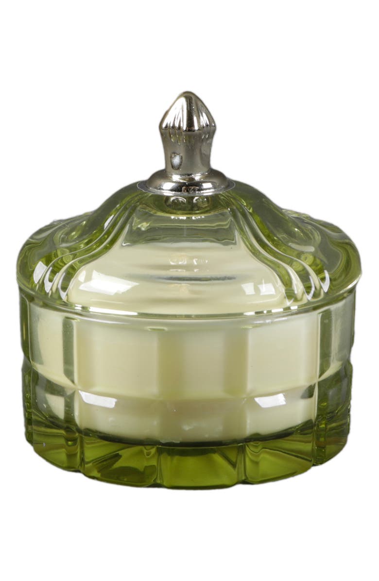 FLORA BUNDA Glass Vanity Candle, Main, color, Green