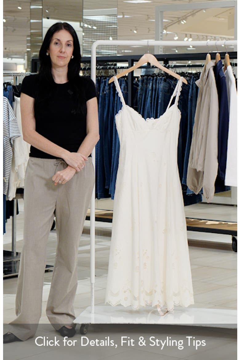 Tatiana Broderie Midi Dress video