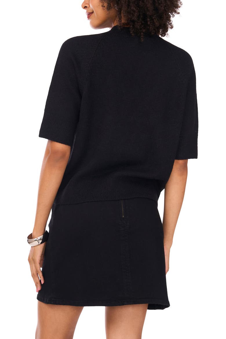 Mock Neck Sweater, Alternate, color, RICH BLACK