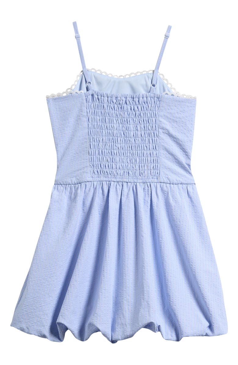 Ava & Yelly Kids' Smocked Back Seersucker Sundress, Alternate, color, Sky Blue