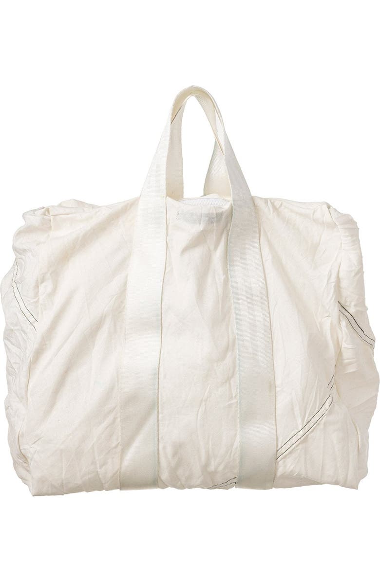 PUEBCO Vintage Parachute Tote Bag, Main, color, White Belt