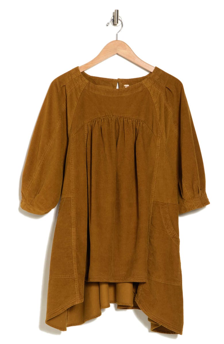 Free People Memories of You Corduroy Tunic Top, Alternate, color,