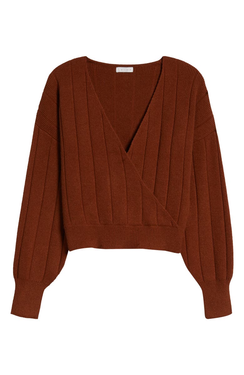 Leith Rib Wrap Sweater, Alternate, color, 