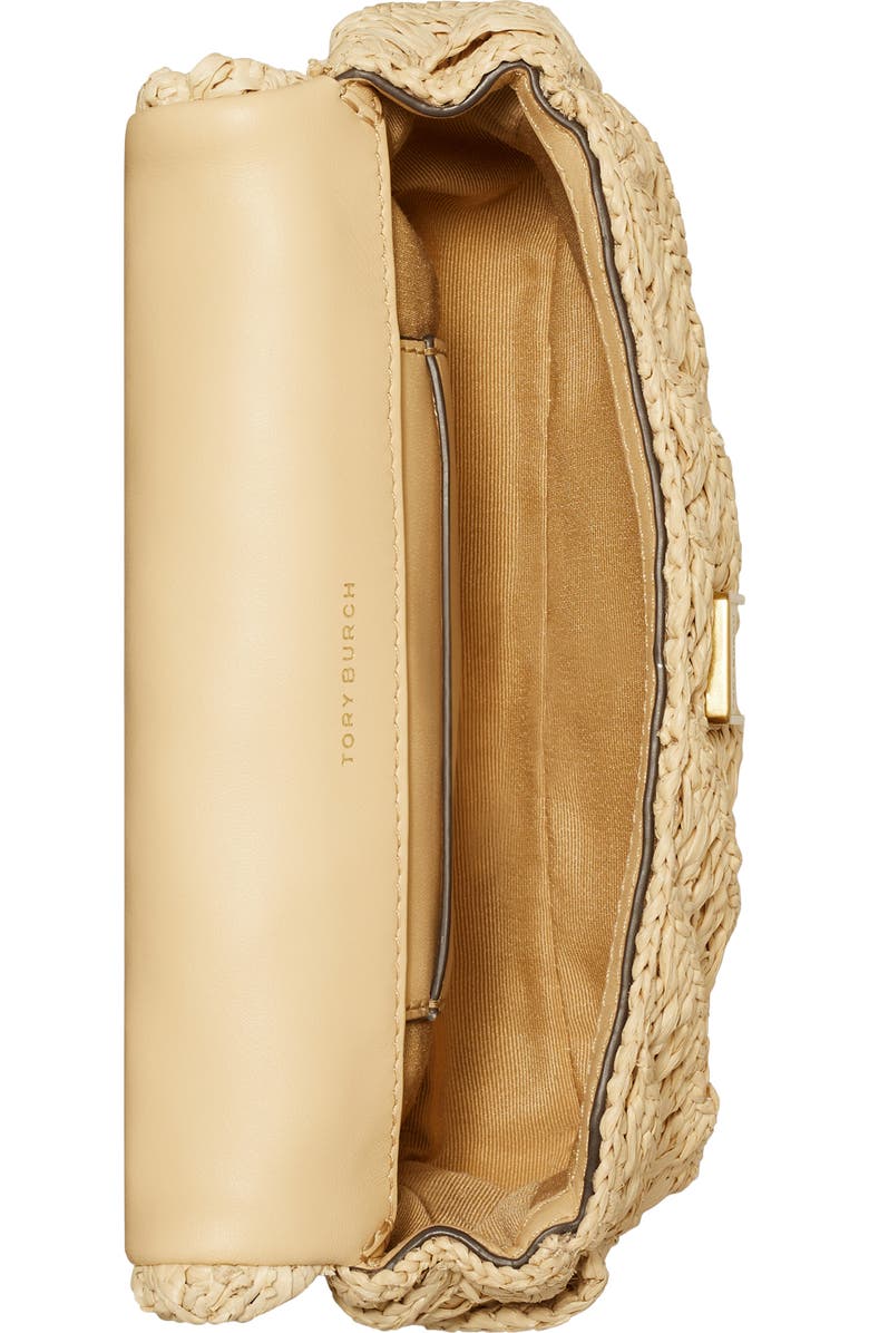 Tory Burch Kira Woven Raffia Convertible Shoulder Bag, Alternate, color,