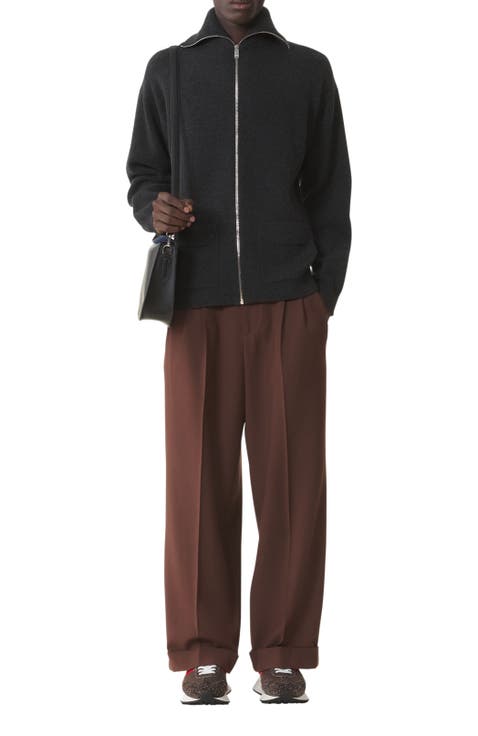 Cashmere Zip Cardigan