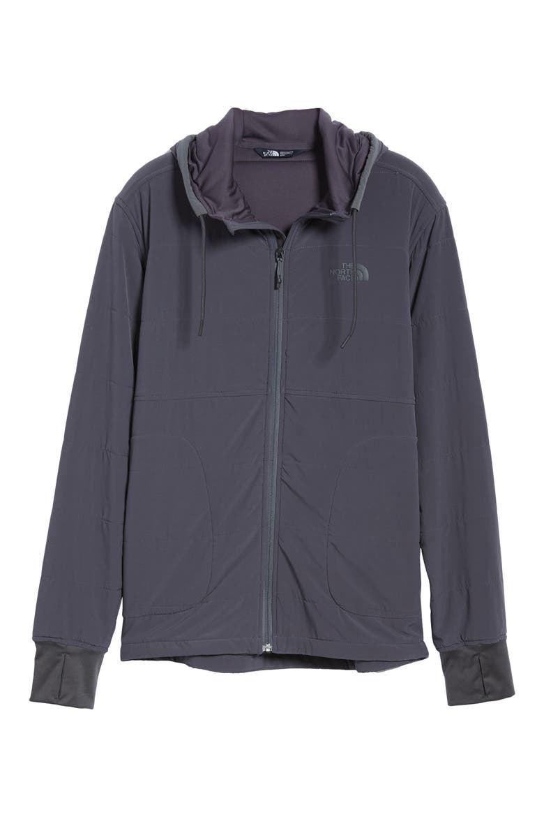 Mountain 2.0 Quilted Zip Hoodie, Alternate, color, WEATHERED BLACK