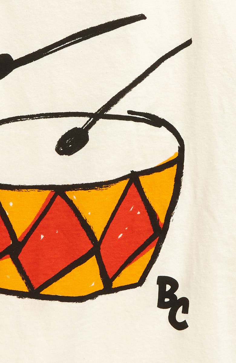 Bobo Choses Kids' Play the Drum Organic Cotton Graphic T-Shirt, Alternate, color, 