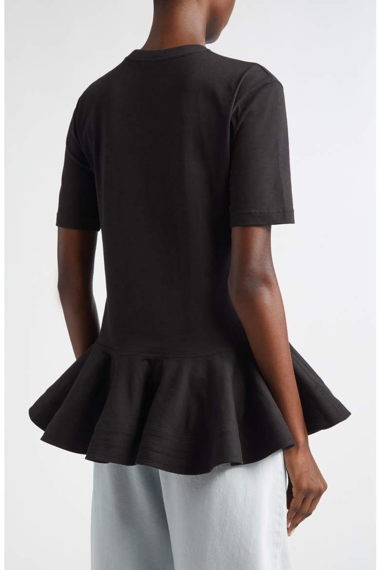 Peplum T-Shirt, Alternate, color, NOIR ALAIA
