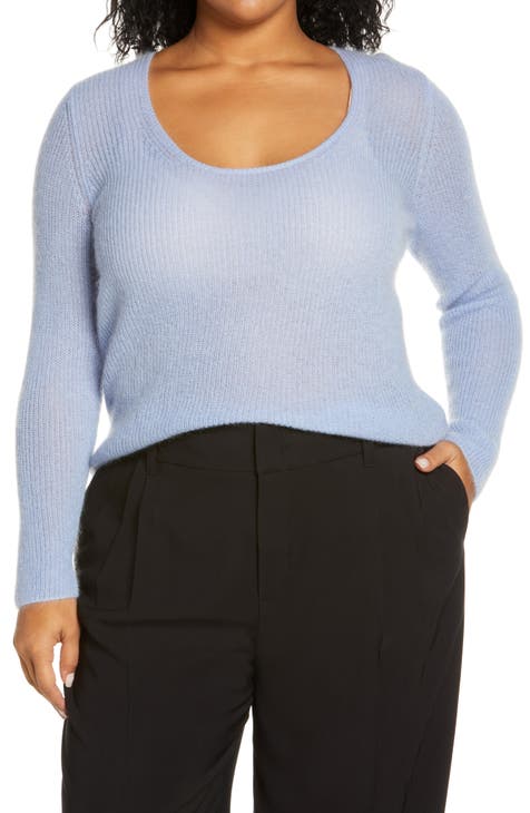 Scoop Neck Pullover (Plus Size)