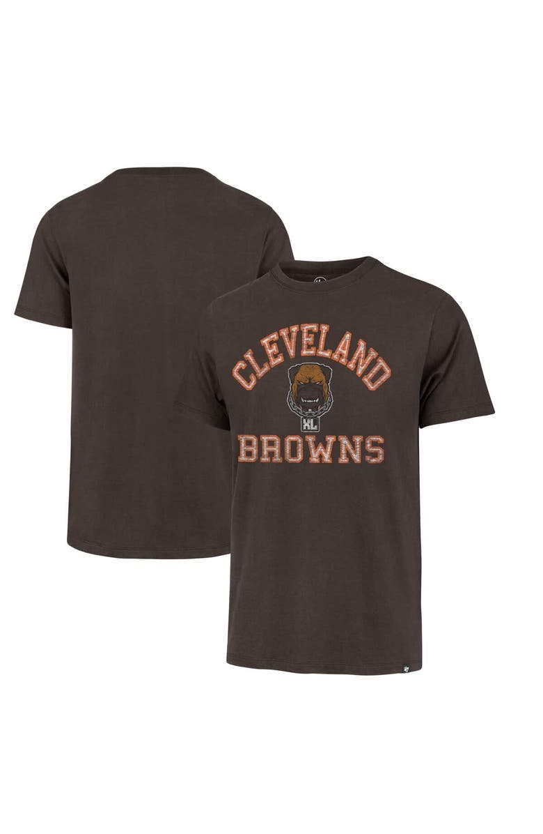'47 Men's '47 Brown Cleveland Browns Dawg Pound XL All Day Franklin T-Shirt, Main, color, Brown