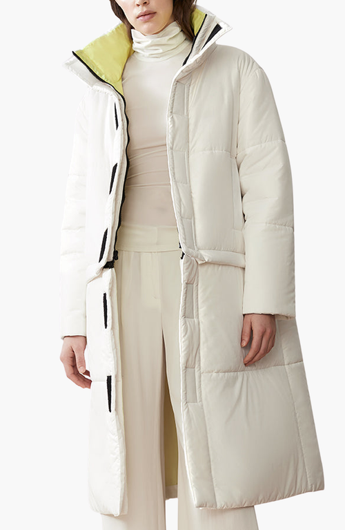 Caalo Reversible Convertible Sustainable Down Coat In Off-white