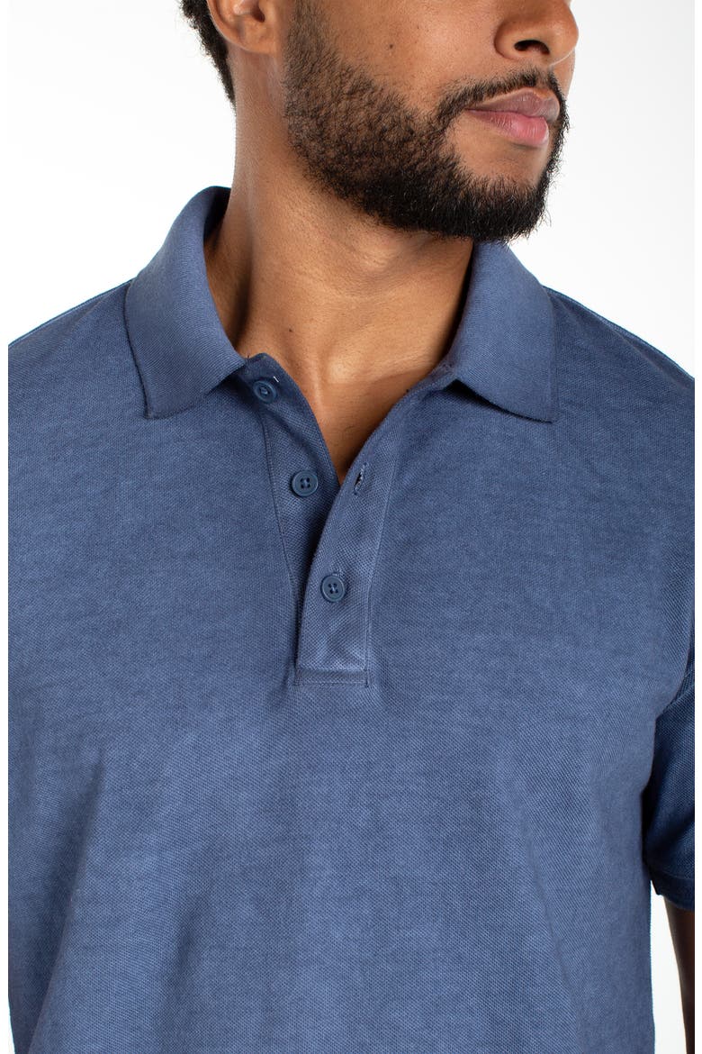 Cotton Piqué Polo, Alternate, color, BLUE INDIGO