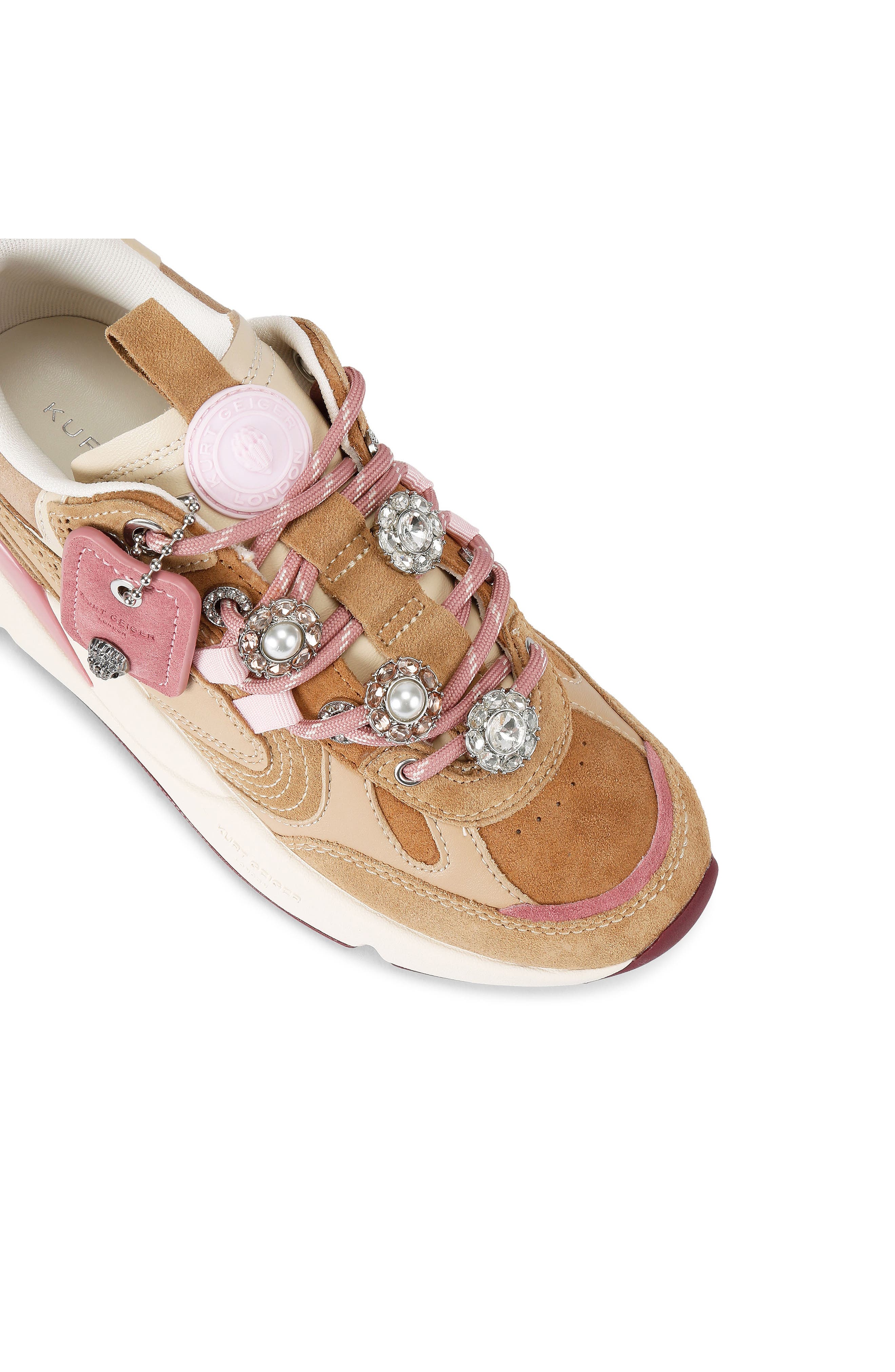 Kurt Geiger London Kurt Chunky Sole Sneaker, Alternate, color, Light/ Pastel Brown