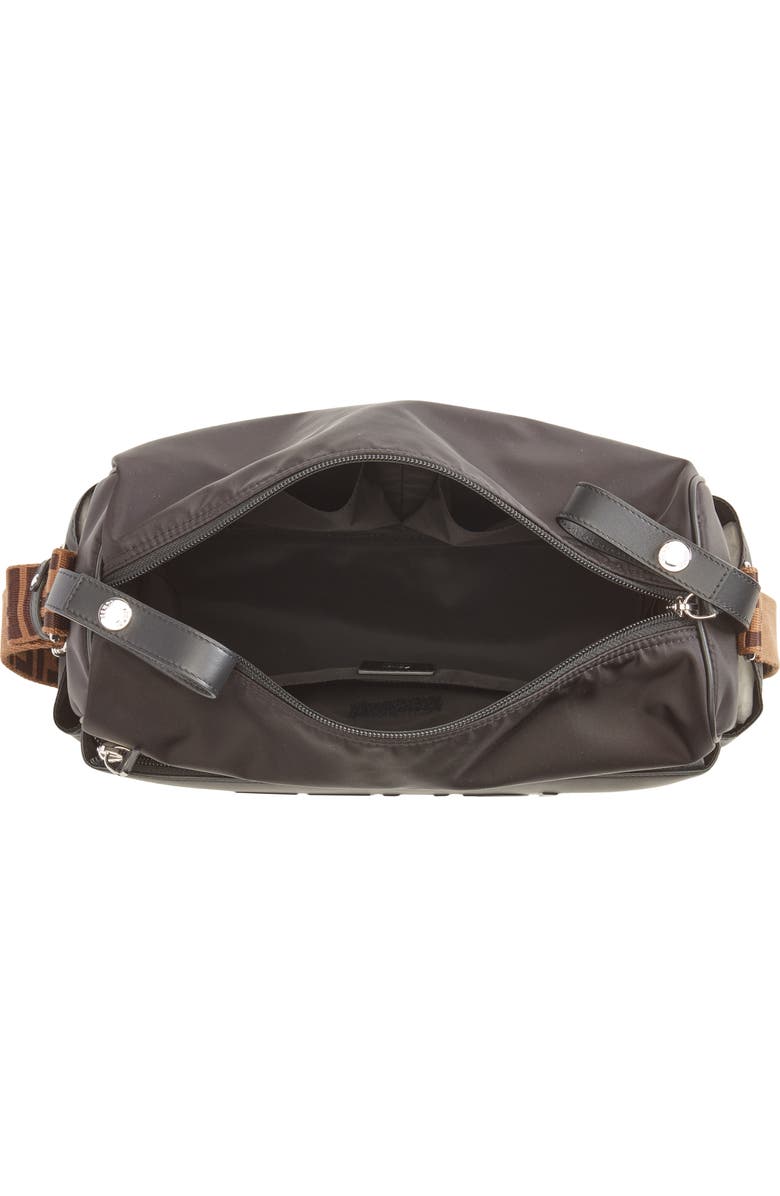 Fendi Logo Leather & Nylon Diaper Bag, Alternate, color,