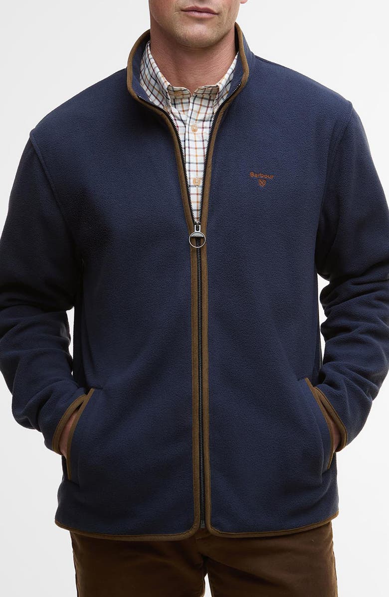 Barbour Harwood Fleece Jacket, Main, color, Navy