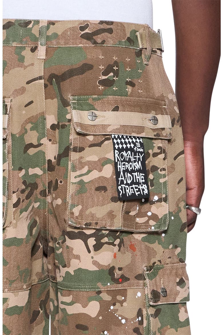 Trooper Camo Cargo Shorts, Alternate, color, GREEN/ BEIGE