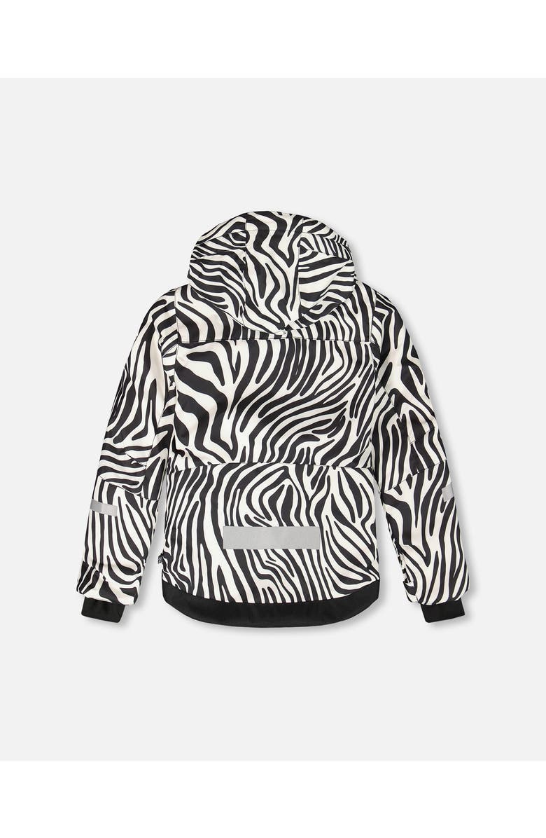 Deux par Deux Girl Two-Piece Teknik Snowsuit, Alternate, color, Zebra Print