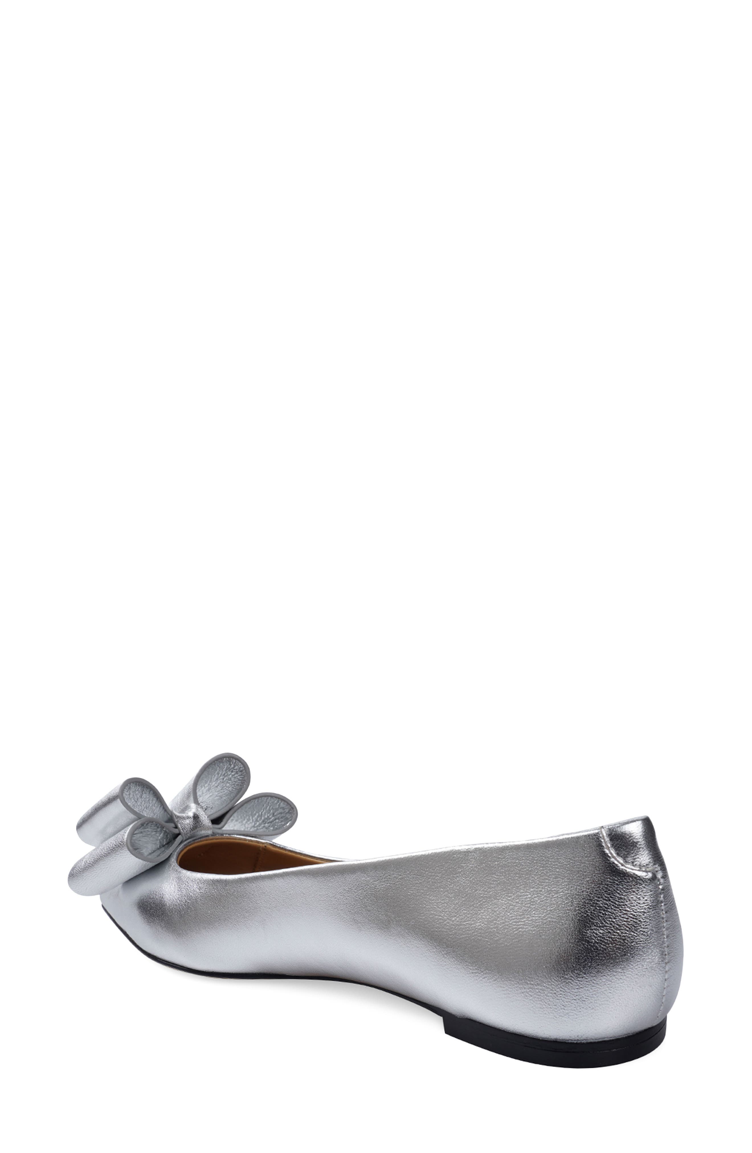 ZIGI Bibiana Flat, Alternate, color, Silver Metallic Leather