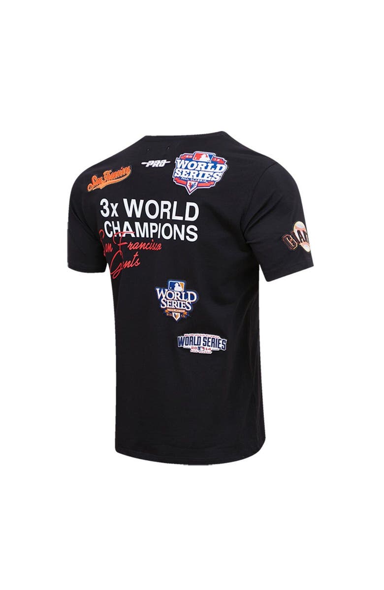 PRO STANDARD Men's Pro Standard Black San Francisco Giants Championship T-Shirt, Alternate, color, Black