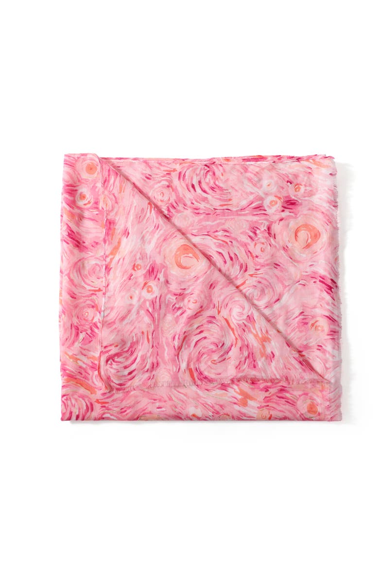 The Blossom Scarf, Alternate, color, Pink