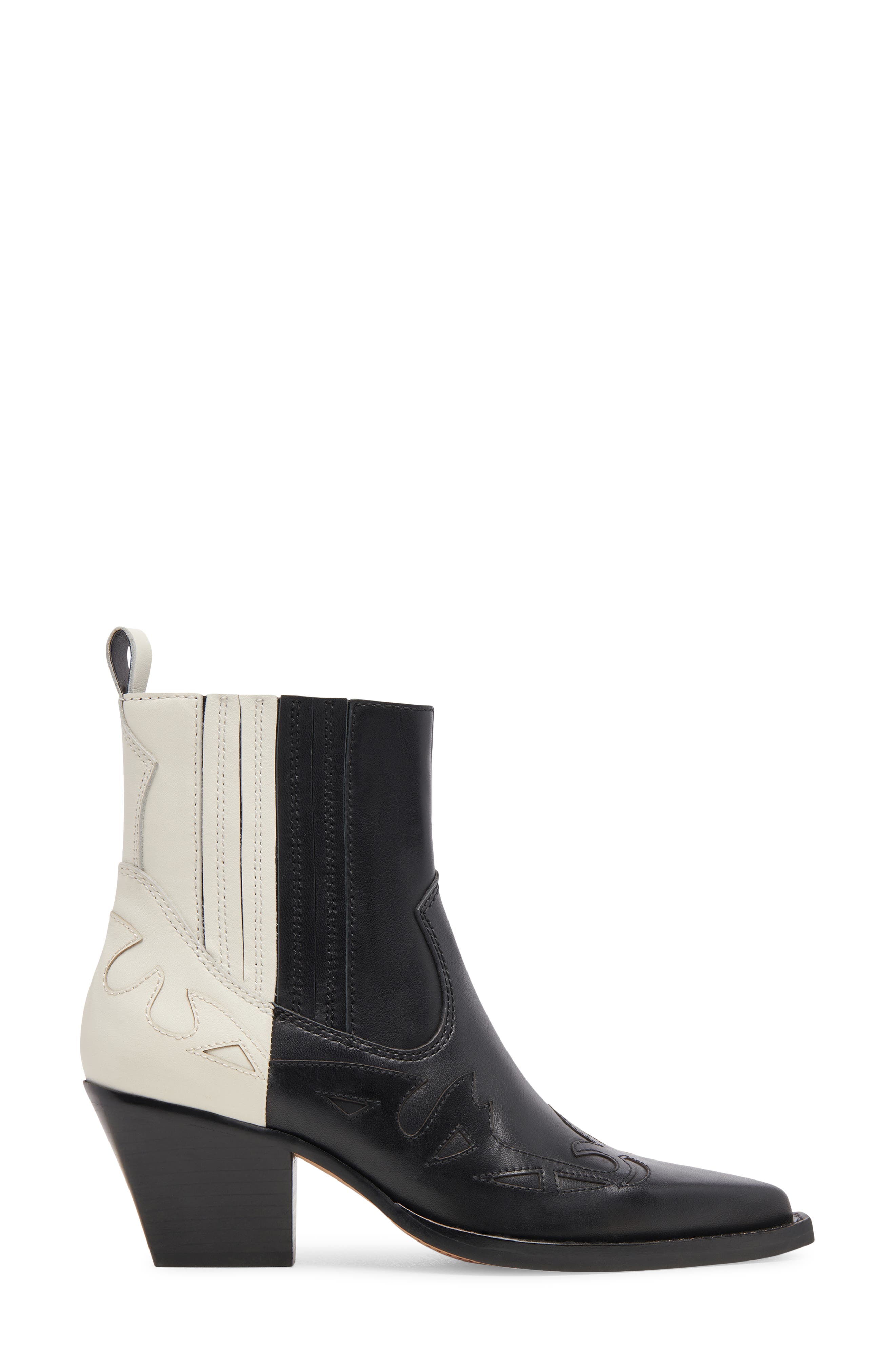 Ramson Western Boot, Alternate, color, BLACK/ WHITE LEATHER